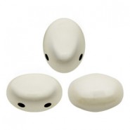 Les perles par Puca® Samos Perlen Opaque white ceramic look 03000/14400